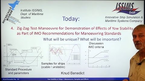 Zig-Zag-Test-Manoeuvre for Yaw Stability, IMO Manoeuvring Standards and Crash Stop