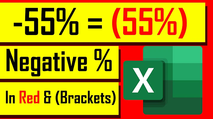 How to Display Negative Percentages in Red & Within Brackets in Excel