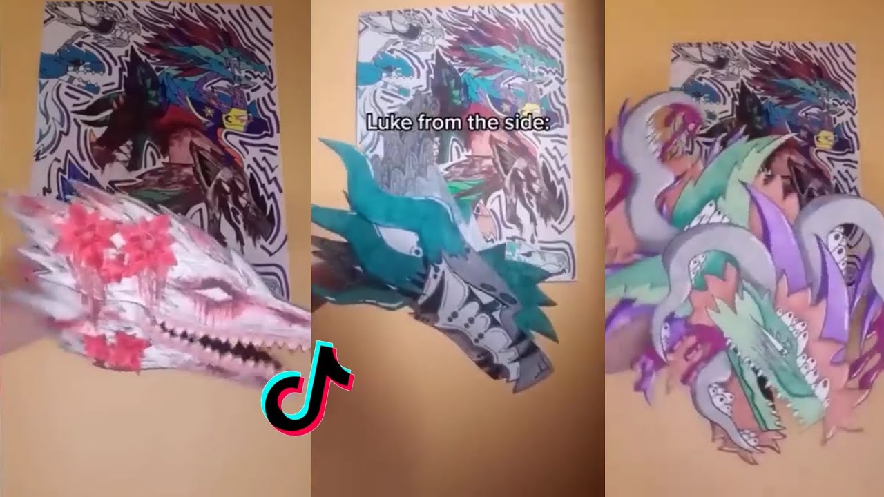 Dragon Puppet Crafts | Paper Dragon TikTok Compilation #230 - YouTube