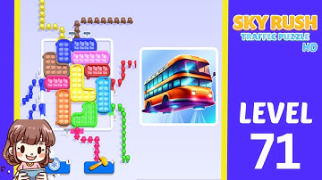Sky Rush Traffic Puzzle Level 71 Solution Walkthrough