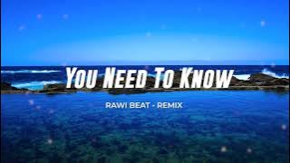 SLOW REMIX !!!  - YOU NEED TO KNOW - RAWI BEAT