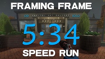 Payday 2 - Framing Frame OD solo Speedrun[WR 5:34]