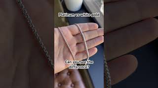 POP QUIZ What Chain is Platinum, What is White Gold? #saintsgold #menschains #goldchain #mensjewelry