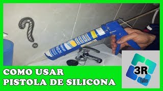 Como utilizar la pistola de silicona | pistola de calafateo