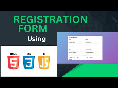 Registration Form Using HTML, CSS & JavaScript - YouTube