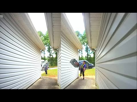 Amazon Delivery Driver Throws Package