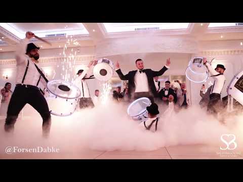 Amazing Groom Wedding entrance with 10 Drummers of Zaffe Forsen Dabke