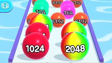 Ball Run 2048 Infinity Mode - Gameplay Walkthrough New Best Record (iOS, Android)