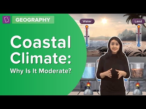 Why Do Coastal regions Experience Moderate Climate? | Class 6 - Geography | Learn With BYJU&rsquo;S