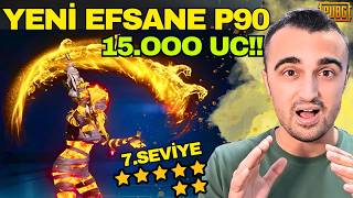 YENI P90😱 VE EFSANE LUCKY SPIN! 15.000 UC'YE KUTUDAN NELER CIKARDIK? PUBG MOBILE KUTU ACMA TAKTIGI