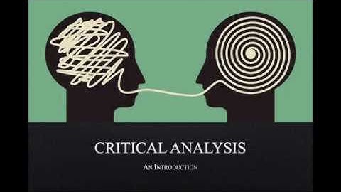 Critical Analysis Introduction