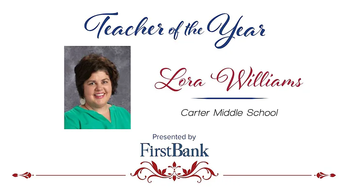 KCS Teacher of the Year 2022 - Lora Williams