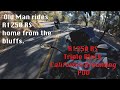 Incredibly Old Man Rides home from the Bluffs -  4K