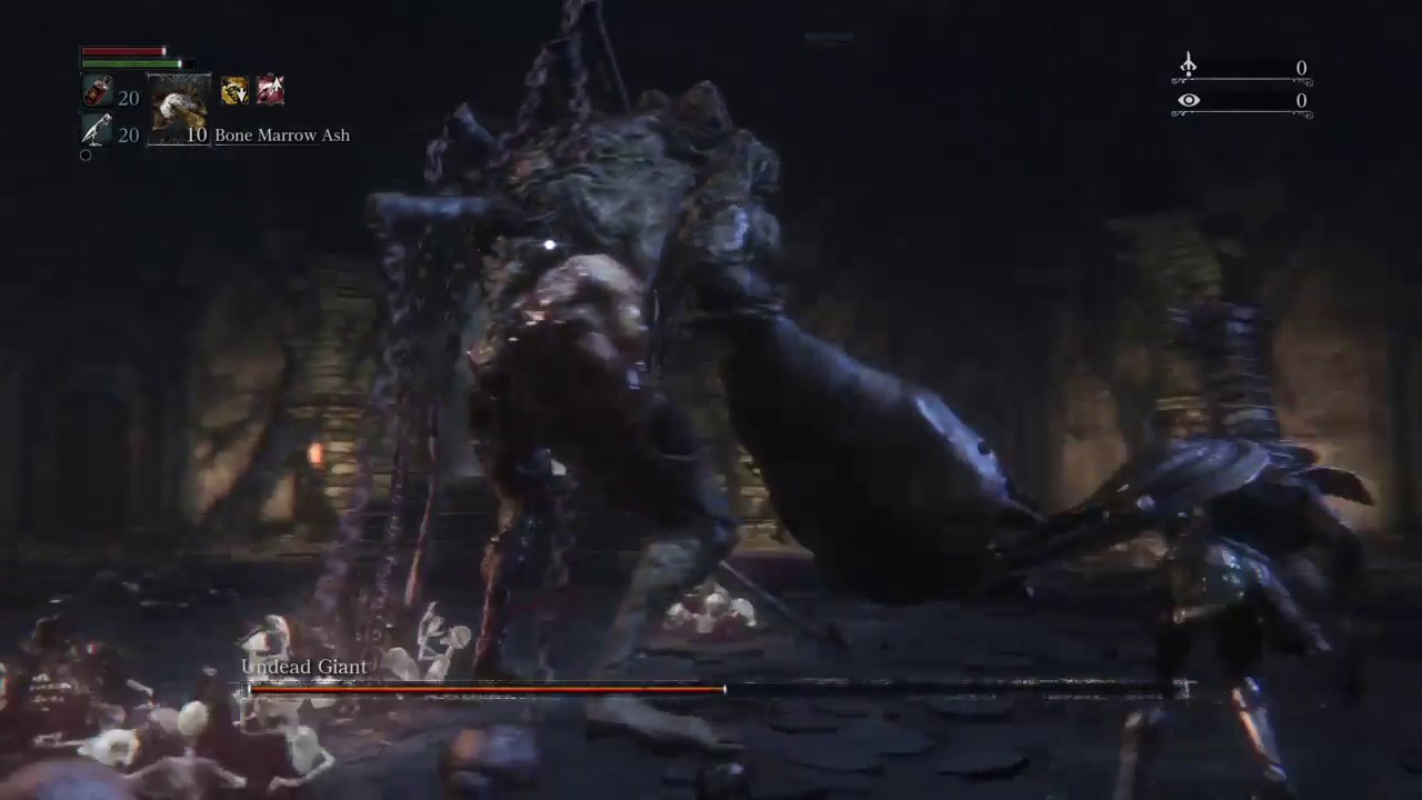Bloodborne BL4 FRC- Chain Undead Giant (L1 P.Ihyll)[no-hit] - YouTube
