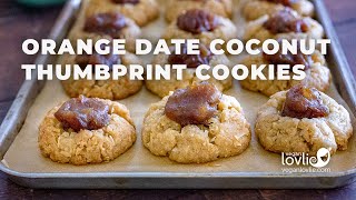 [ENG] Orange Date Coconut Thumbprint Cookies