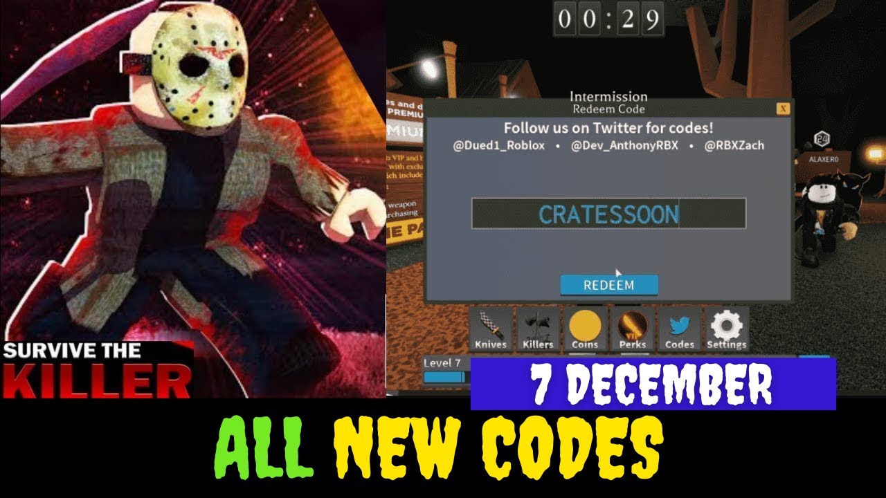 Roblox' Survive the Killer Redeem Codes for December 2022: Here