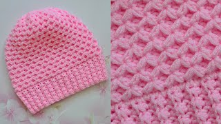 Шапка крючком НЕЖНОСТЬ. ВЯЗАТЬ ЛЕГКО. Мастер класс. Hat crochet pattern