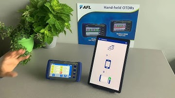 Wireless Transfer of FlexScan® OTDR Test Results for Reporting in TRM® PC Software