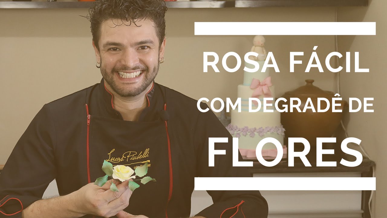 Rosa Fácil com Degradê de Cores