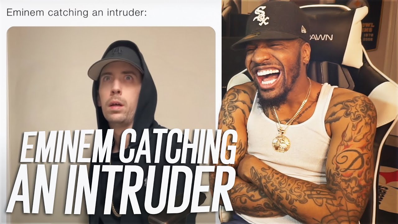 EMINEM CATCHES AN INTRUDER! (REACTION!!!)