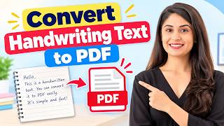 How to Convert Handwriting to Text in PDF