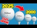 Cutting Open EVERY Pro V1: 25 Yrs of Titleist Golf Balls!
