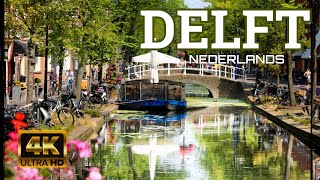 Delft Dutch Fairytale City | 4K Walking Tour 🇳🇱 Spring 2024 ☀️