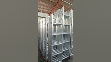 How to use aluminum multi-purpose folding ladder?
