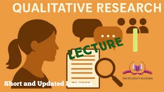 SOC609 || Lecture 1 || Qualitative Research Methods || The Student's Platform