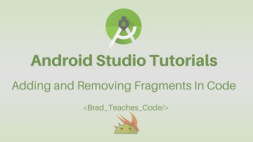 Android Studio Tutorial - Adding and Removing Fragments In Code