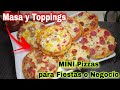 Bocaditos para triunfar en las fiestas  ideal para negocio  receta de masa para mini pizzas