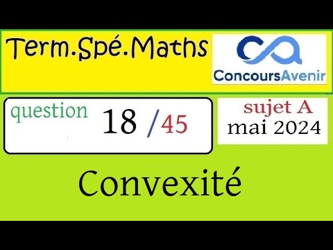 Corrigé question 18
