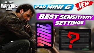 Ipad Mini 6 Test🔥My Best Sensitivity Settings | Warzone Mobile Gameplay
