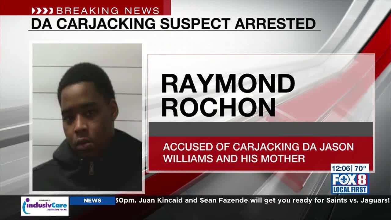 First arrest made in connection to DA Jason Williams' carjacking case ...