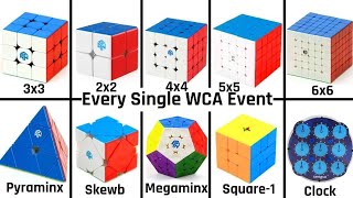 Every Rubik's cube World record/every rubix cube World record single /every wca event world record 