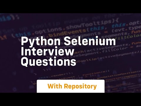 python selenium interview