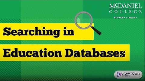 Searching in Education Databases