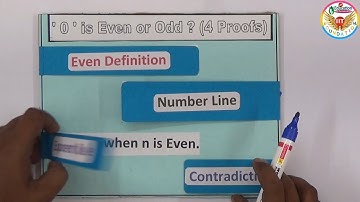 Zero is Even or Odd ? @ With Four Proofs Mathematically