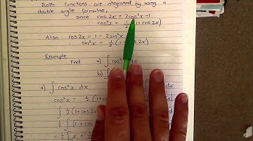 Integral of cos^2 x and sin^2 x