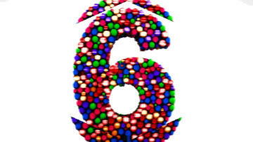 LEARN NUMBER 6 ON 3D COLOR BALL INSPIRED BY PREVIEW 2 EFFECTS 