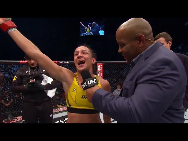 UFC 267: Amanda Ribas Octagon Interview class=