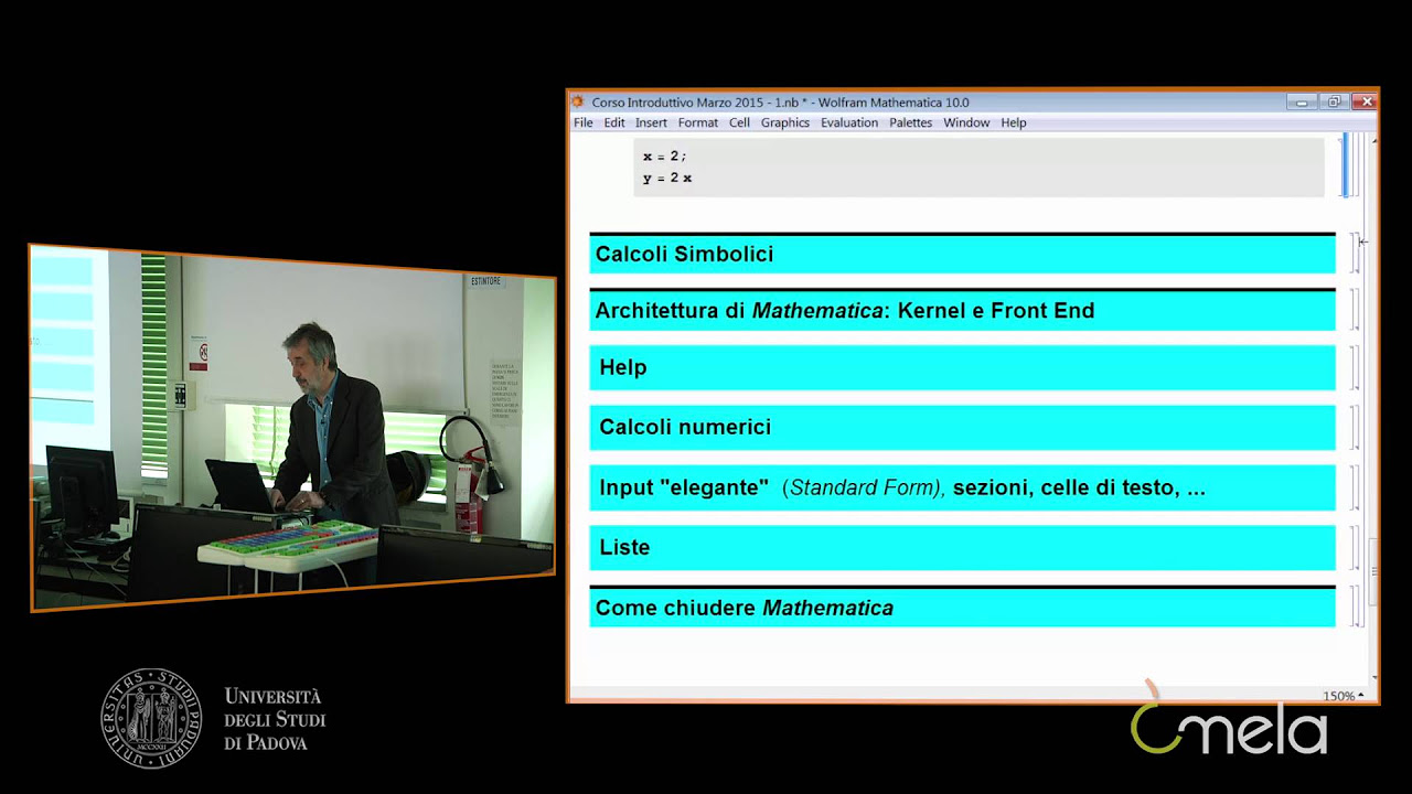 New Introduzione a Mathematica, parte 1 - Prof. Fassò