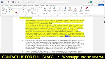 Excel Module 7 SAM End of Module Project 1 | NP_EX19_EOM7-1 | Pierce Software | PierceSoftware  |SAM