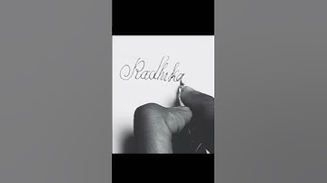Radhika...name style..#stylish #writing #handwriting #cursive #viralvideo #calligraphy #shorts