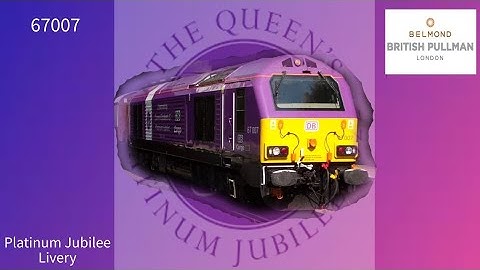 DB Cargo Platinum Jubilee Class 67(007) Passes Denmark Hill!