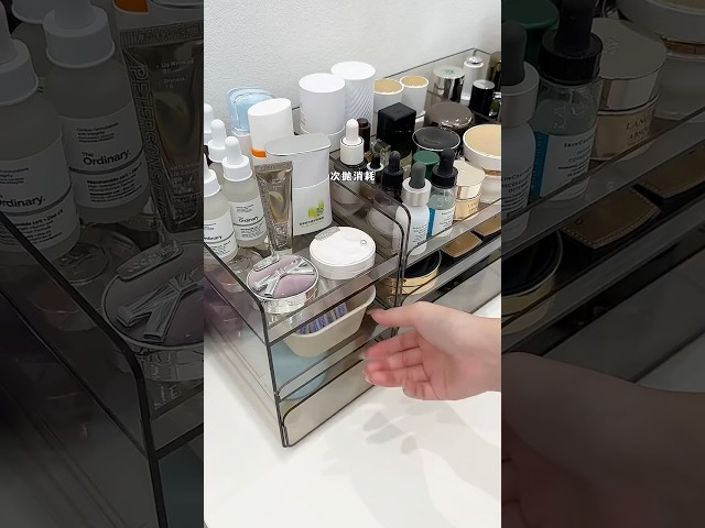 #asmr #asmrsounds #skincare #organization #organizer #makeup #unboxing #restock
