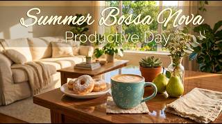 Relaxing Summer Morning ☕April Jazz &amp; Bossa Nova are active for work, study and relaxation