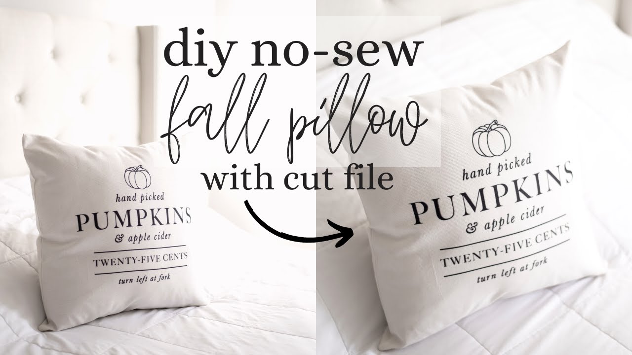 DIY no sew fall pillows | Easy DIY fall decor ideas