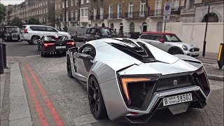 W Motors Lykan Hypersport and Fenyr Supersport driving in London and hill climb!