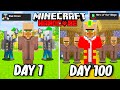 I Survived 100 Days as an ANCIENT VILLAGER in Hardcore Minecraft... Minecraft Hardcore 100 Days